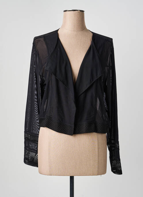 Boléro col rond noir 3322 femme