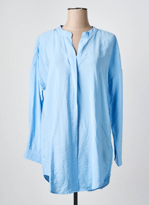 Blouse manches longues manches longues bleu YEST femme