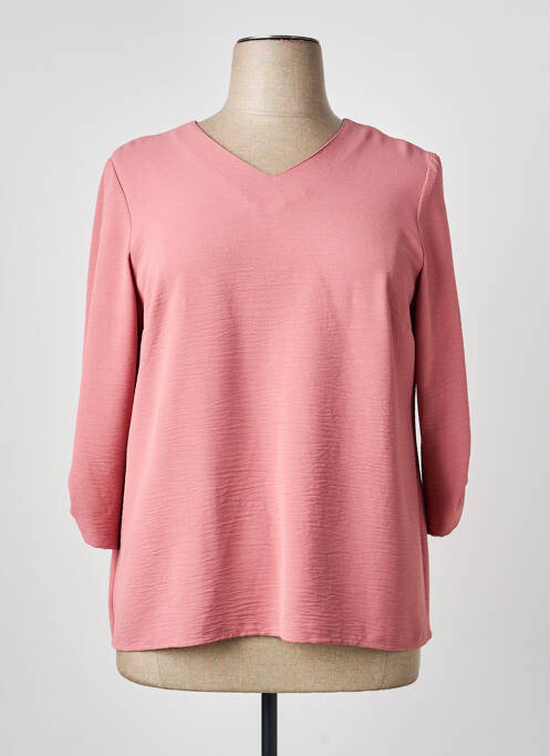 Blouse manches longues manches longues rose GEVANA femme