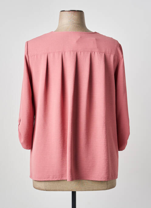 Blouse manches longues manches longues rose GEVANA femme