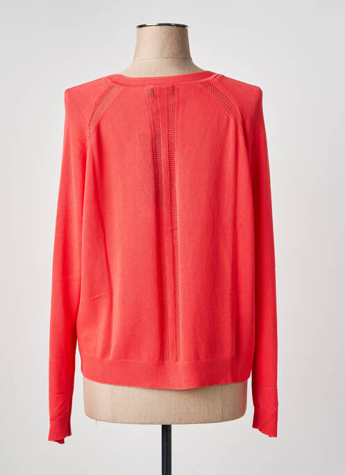 Gilet manches longues resserrée sur le bas orange YEST femme