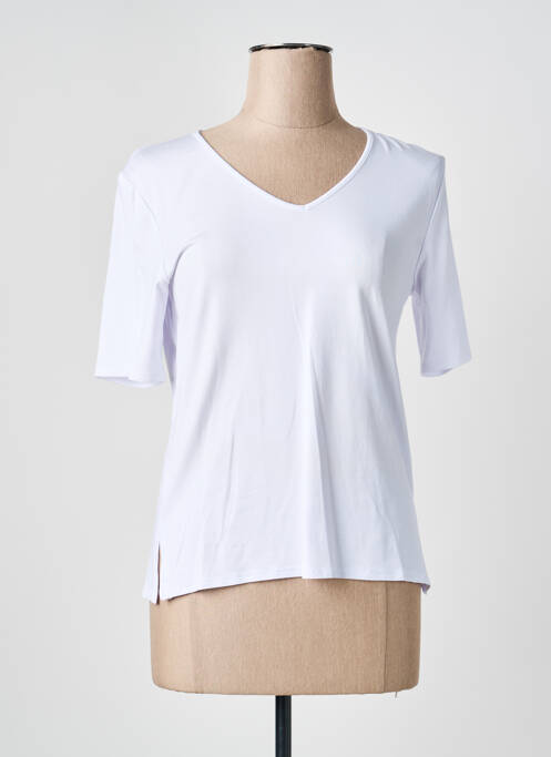 Top manches courtes manches courtes blanc GEVANA femme