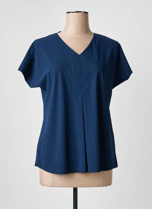 Top manches courtes manches courtes bleu GEVANA femme