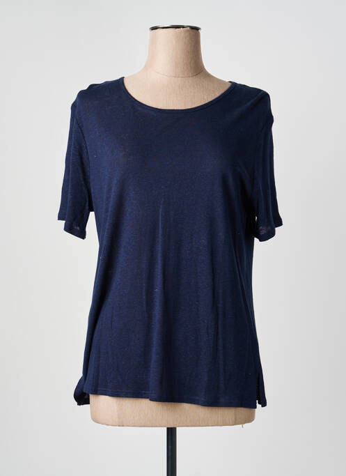 Top manches courtes manches courtes bleu GEVANA femme