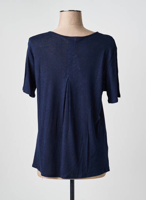 Top manches courtes manches courtes bleu GEVANA femme