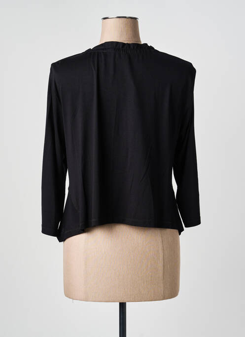 Top col v manches longues noir 3322 femme