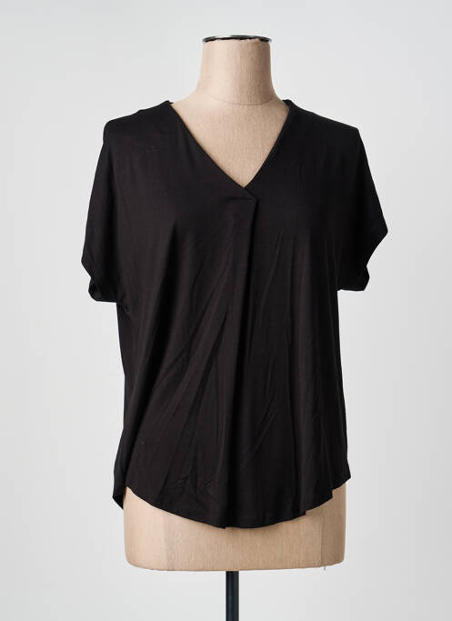 Top manches courtes manches courtes noir GEVANA femme