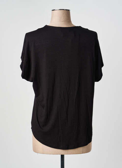 Top manches courtes manches courtes noir GEVANA femme