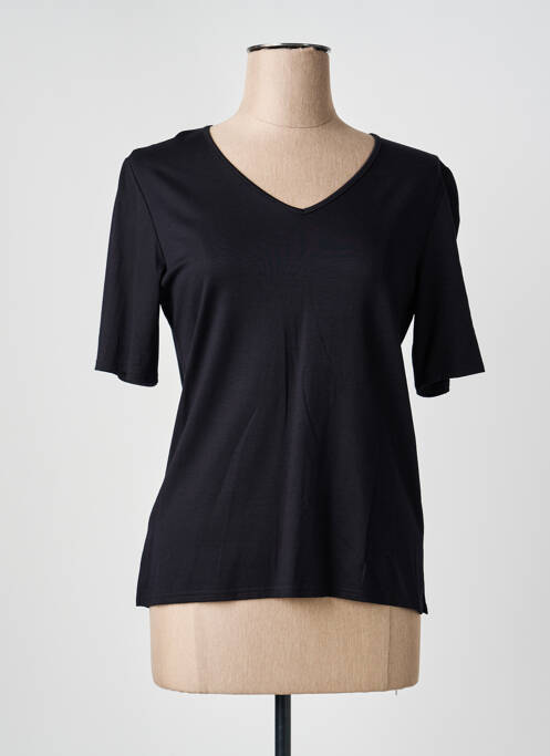 Top manches courtes manches courtes noir GEVANA femme