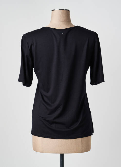 Top manches courtes manches courtes noir GEVANA femme