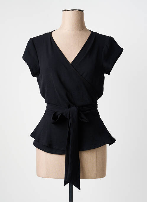 Top manches courtes manches courtes noir GEVANA femme