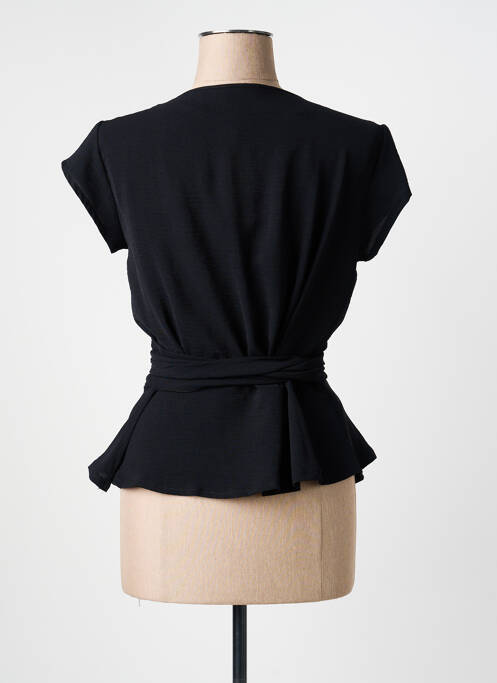 Top manches courtes manches courtes noir GEVANA femme