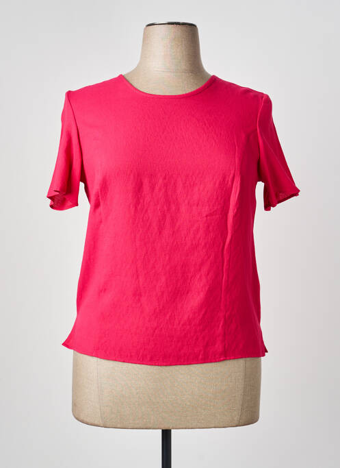 Top manches courtes manches courtes rose GEVANA femme