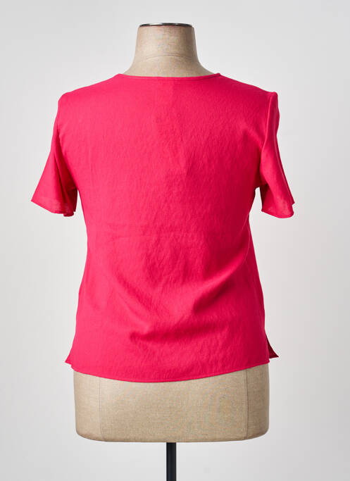 Top manches courtes manches courtes rose GEVANA femme