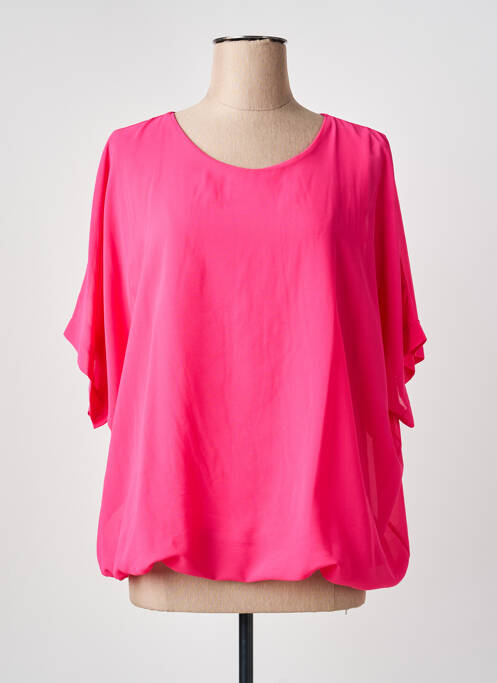 Top manches courtes manches courtes rose QUATTRO femme