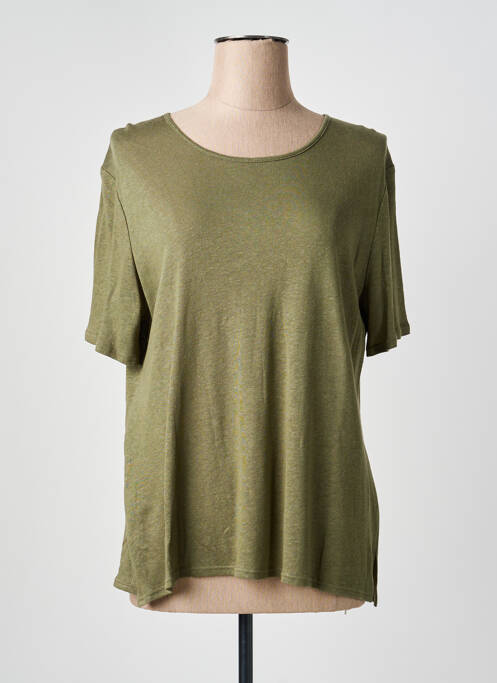 Top manches courtes manches courtes vert GEVANA femme