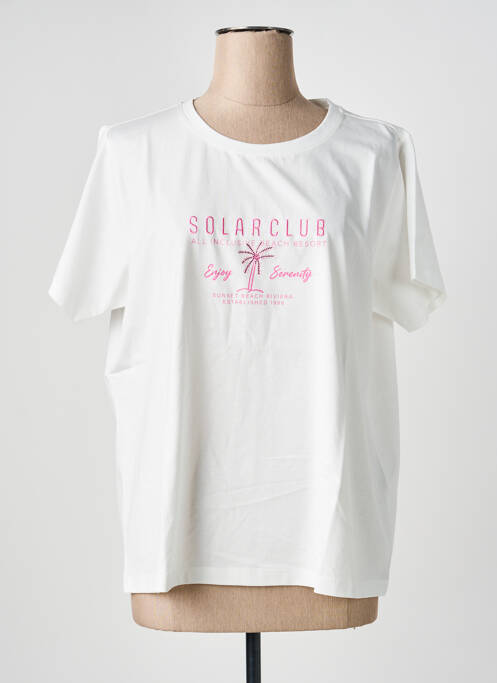 T-shirt coupe droite manches courtes blanc ESQUALO femme
