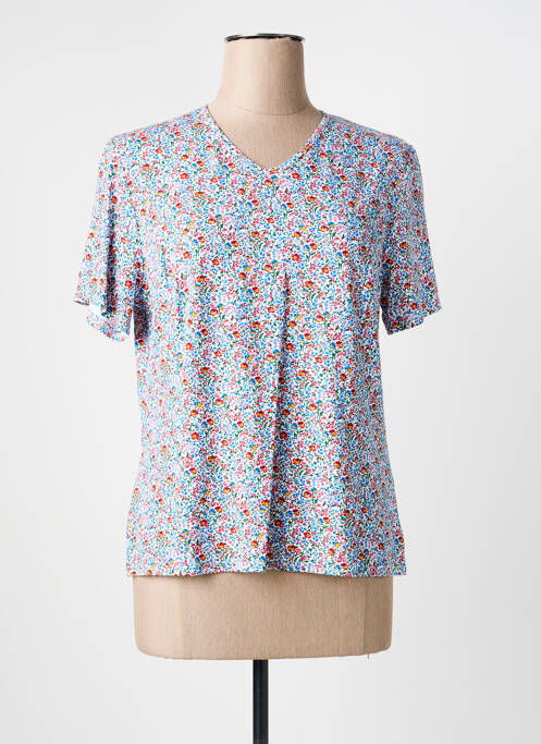 T-shirt imprimé fantaisie manches courtes blanc GEVANA femme