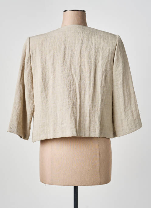 Veste casual coupe droite beige GEVANA femme