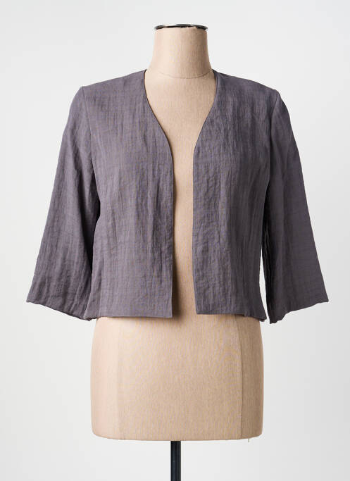 Veste casual coupe droite gris GEVANA femme