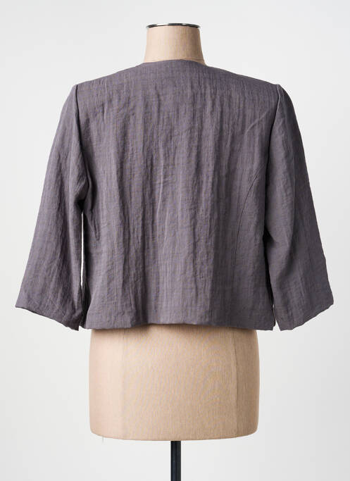 Veste casual coupe droite gris GEVANA femme