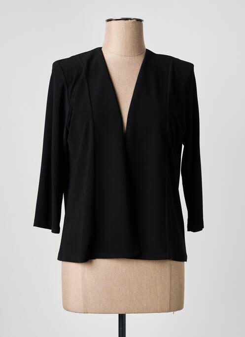 Veste casual coupe cintrée noir GEVANA femme
