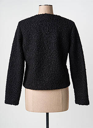 Veste casual col rond noir GEVANA femme