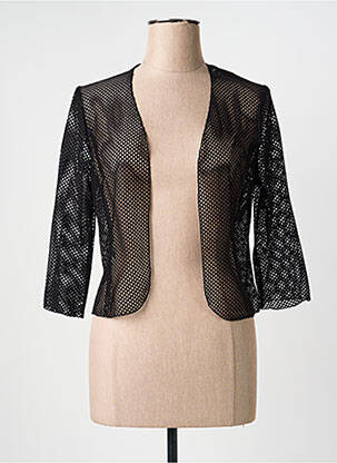 Gilet manches longues manches 3/4 noir GEVANA femme