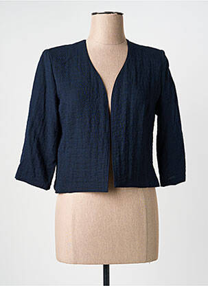 Boléro tissage crêpe bleu GEVANA femme