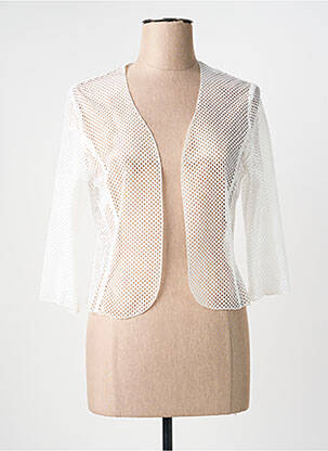 Gilet manches longues manches 3/4 blanc GEVANA femme