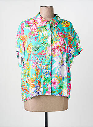 Chemisier manches courtes manches courtes bleu ESQUALO femme