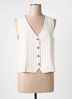 Gilet sans manche poches beige ESQUALO femme