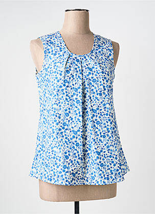 Top sans manche sans manche bleu GEVANA femme