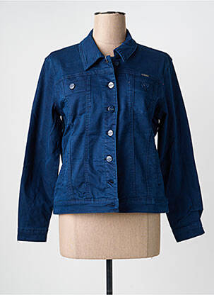 Veste casual poches bleu GEVANA femme