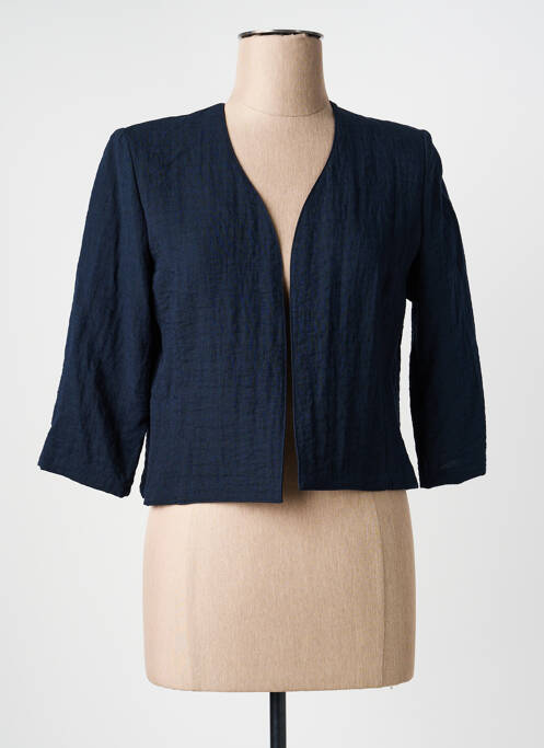Boléro tissage crêpe bleu GEVANA femme
