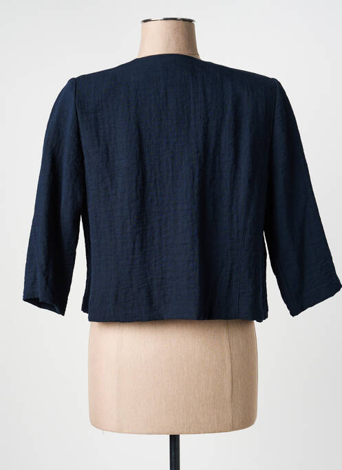 Boléro tissage crêpe bleu GEVANA femme