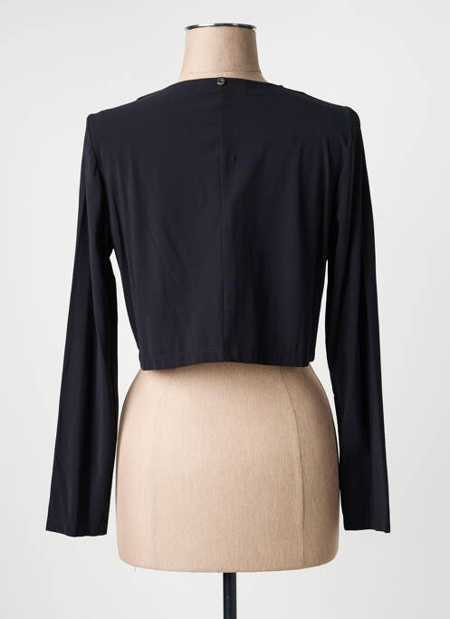 Boléro effet matière satinée noir 3322 femme