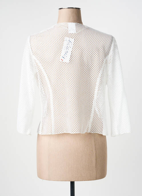 Gilet manches longues manches 3/4 blanc GEVANA femme