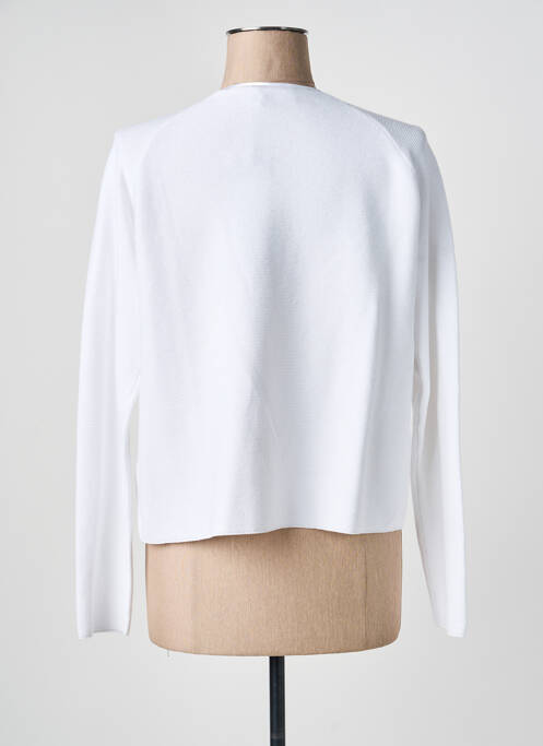 Gilet manches longues stretch blanc YEST femme