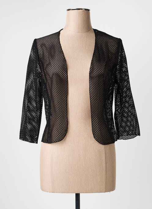 Gilet manches longues manches 3/4 noir GEVANA femme