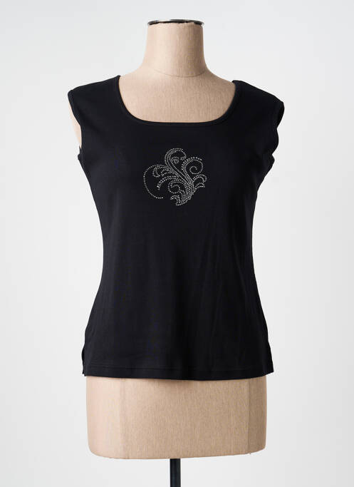 Débardeur stretch sans manche noir GEVANA femme