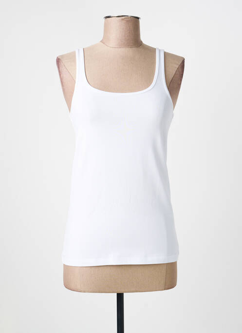 Top stretch fines bretelles blanc YEST femme