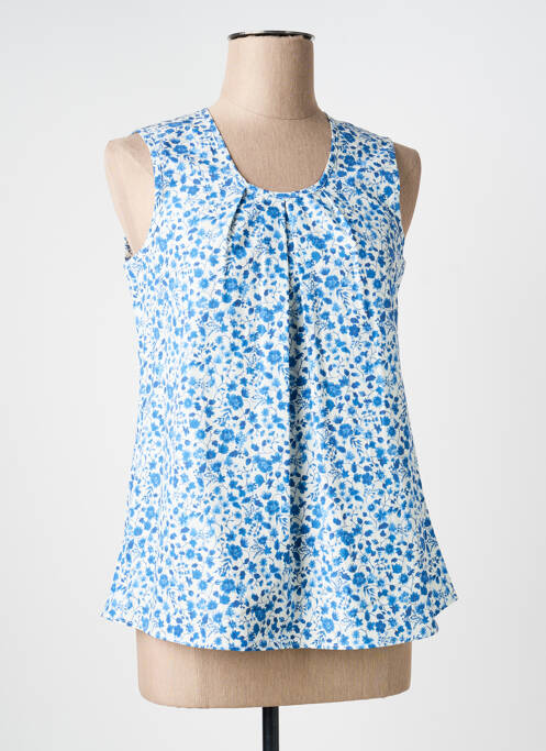 Top sans manche sans manche bleu GEVANA femme