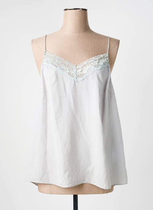 Top stretch fines bretelles gris ESQUALO femme