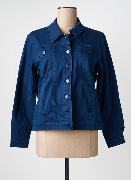 Veste casual poches bleu GEVANA femme