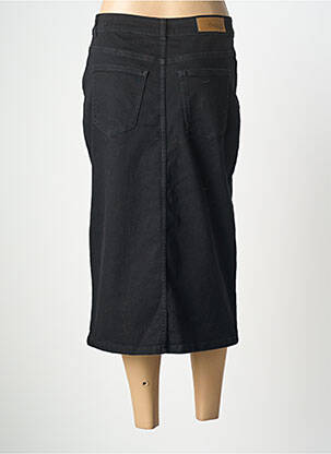 Jupe mi-longue stretch noir YEST femme
