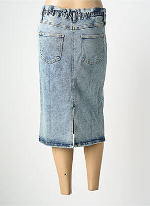 Jupe mi-longue taille normale bleu YEST femme