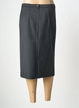 Jupe mi-longue taille normale gris GEVANA femme