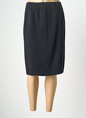Jupe mi-longue taille normale noir GELCO femme
