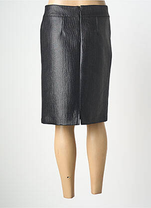 Jupe mi-longue taille normale noir GEVANA femme